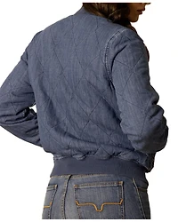 Kimes Ranch Women's Marino Denim Bomber Jacket