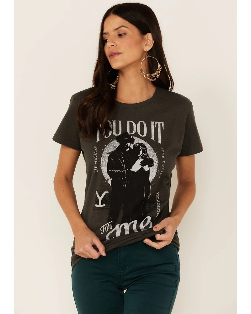 Paramount Network's Yellowstone Women's Charcoal You Do It For Me Graphic Tee