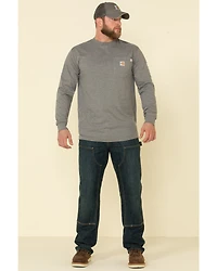 Carhartt Men's M-FR Midweight Signature Logo Long Sleeve Work Shirt - Big