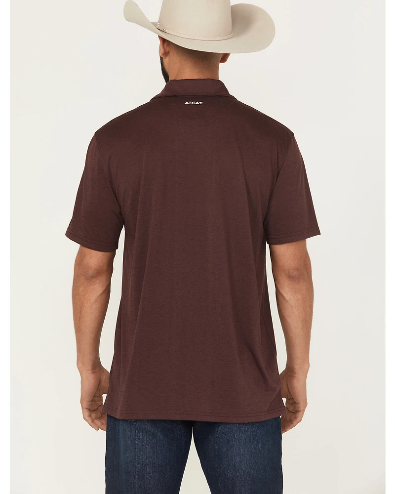 Ariat Men's Team Logo Short Sleeve Button-Down Polo Shirt