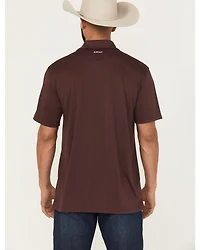 Ariat Men's Team Logo Short Sleeve Button-Down Polo Shirt