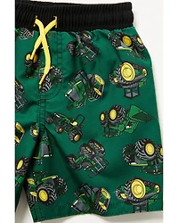 John Deere Toddler Boys' Tractor Print Swim Trunks