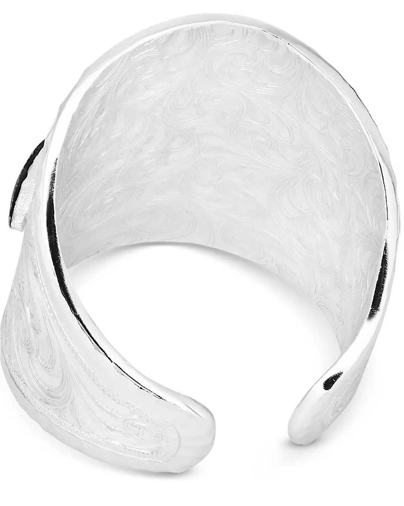 Montana Silversmiths Women's Out West Ring with Longhorn