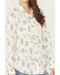 Ariat Women's Homestyle Deserted Print Long Sleeve Button-Down Western Shirt