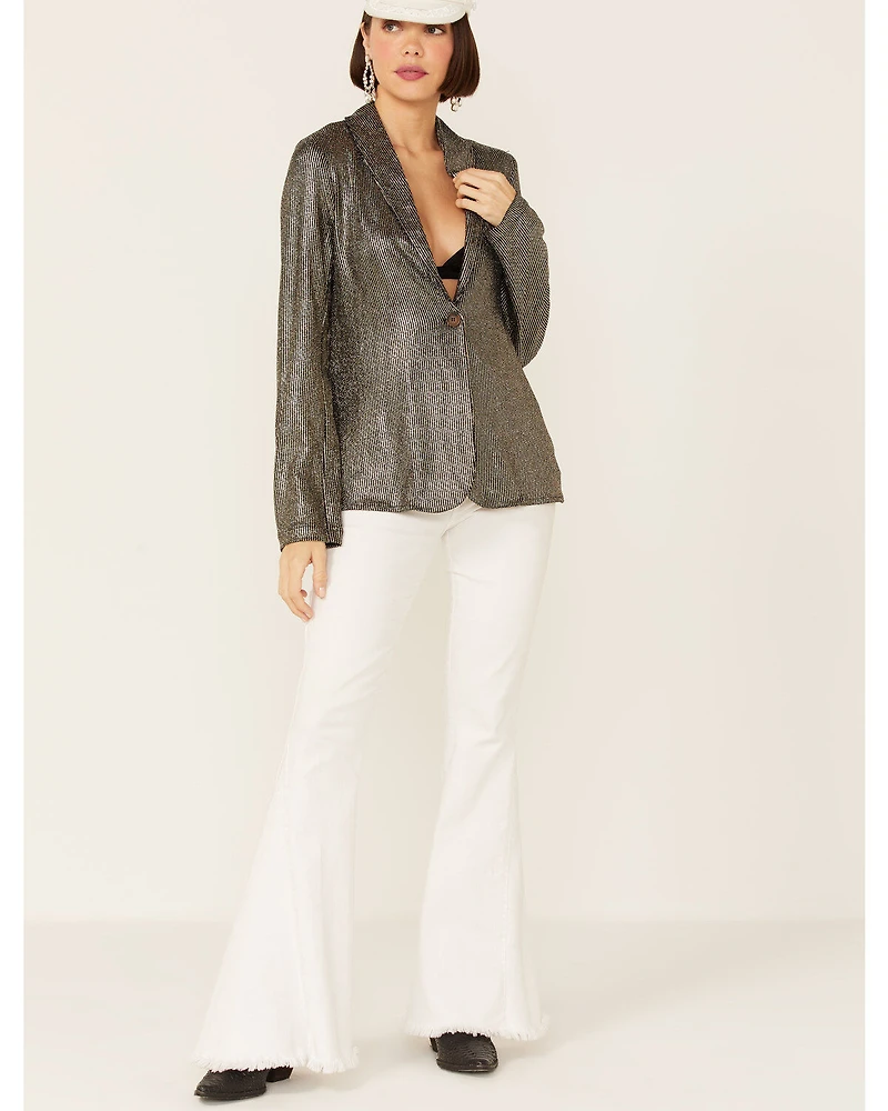 Show Me Your Mumu Women's Disco Glitz Felix Blazer