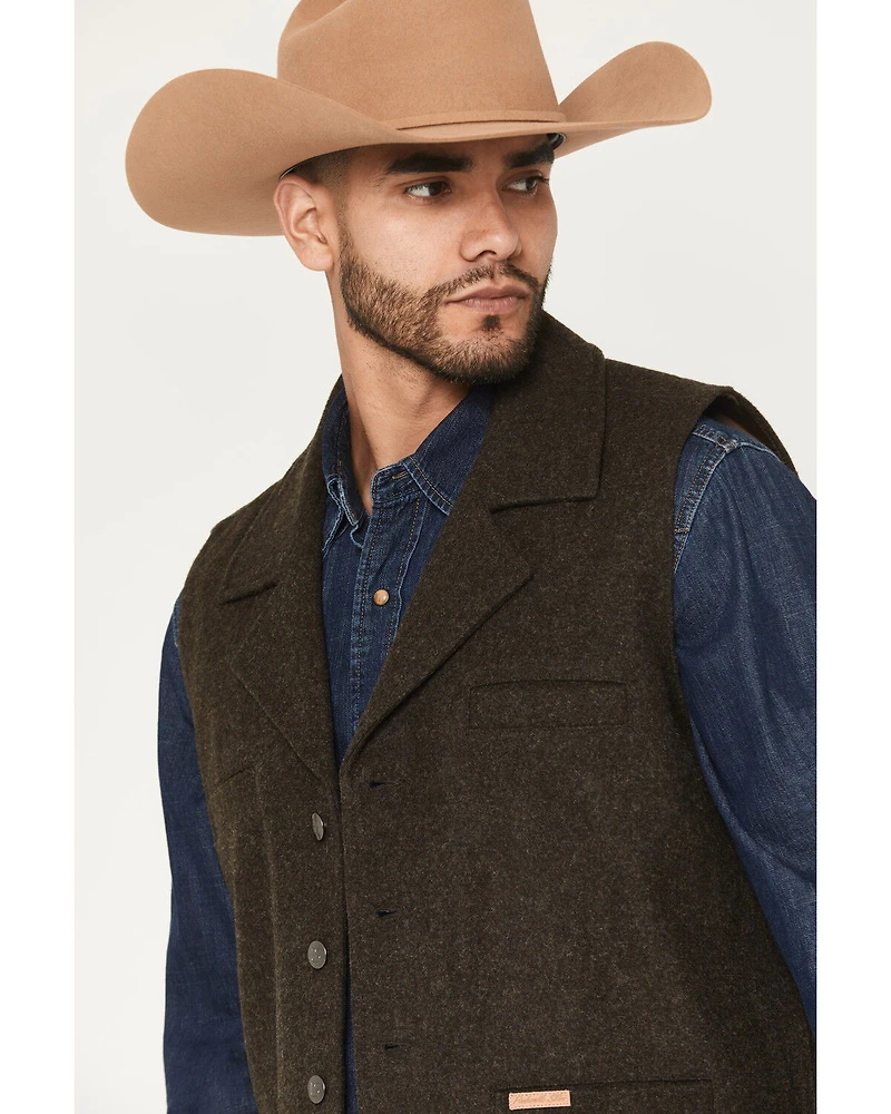 Powder River Outfitters Men's Wool Button-Down Vest
