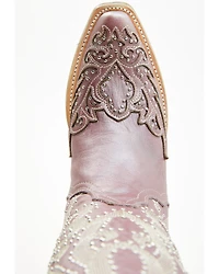 Corral Women's Metallic Embellished Overlay Western Boots - Snip Toe