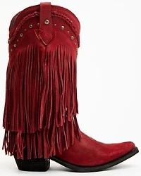 Liberty Black Women's Vegas Fringe Western Boots - Snip Toe