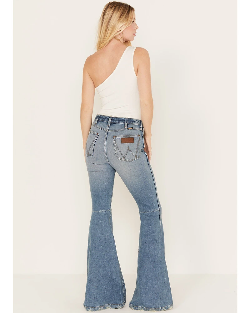Wrangler Retro Women's Medium Wash High Rise Helen Flare Jeans