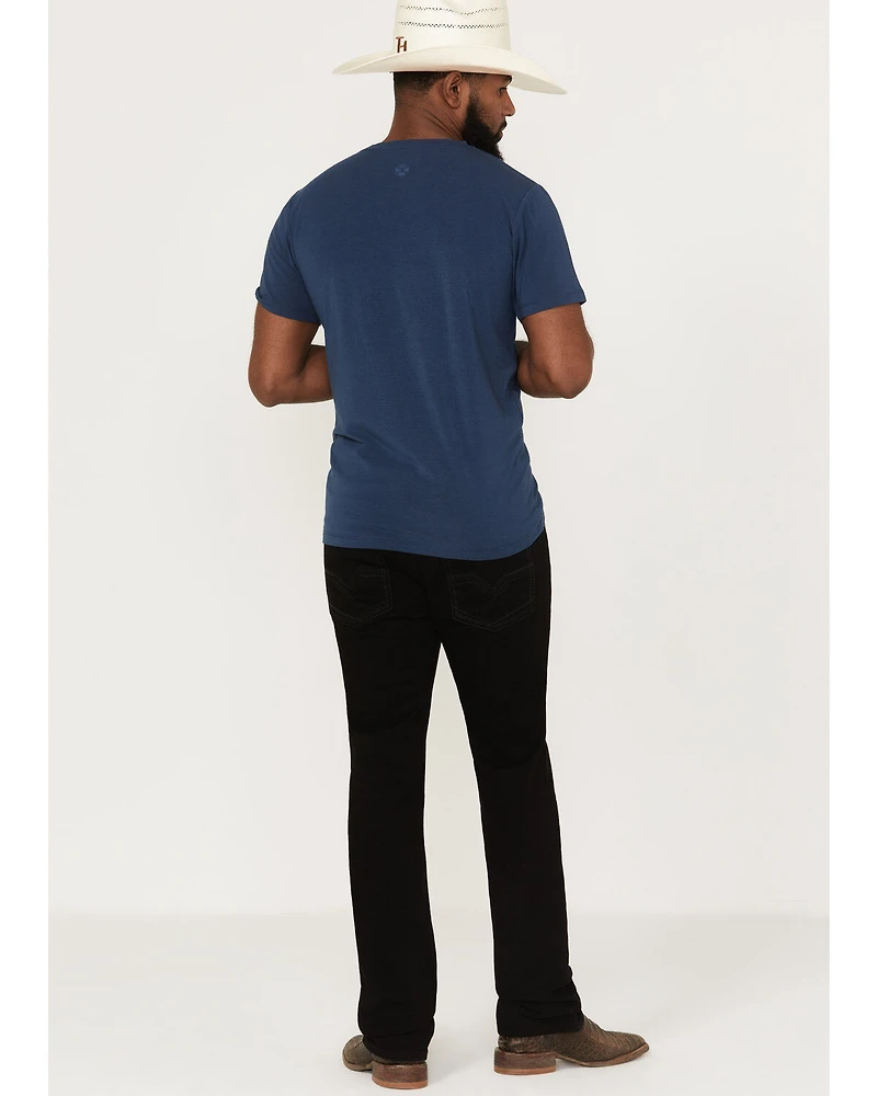Moonshine Spirit Men's Night Star Wash Decker Slim Straight Stretch Denim Jeans