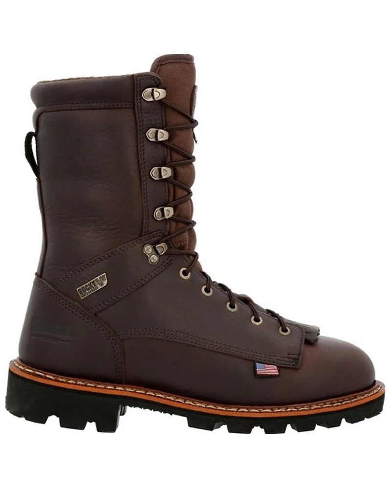 Rocky Men's Elk Stalker Waterproof Lace-Up Work Boots - Soft Toe