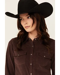 Shyanne Women's Wale Corduroy Long Sleeve Snap Western Shirt