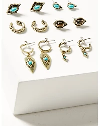 Shyanne Women's Desert Boheme Twisted Cuff Earring Set - 6 Pieces