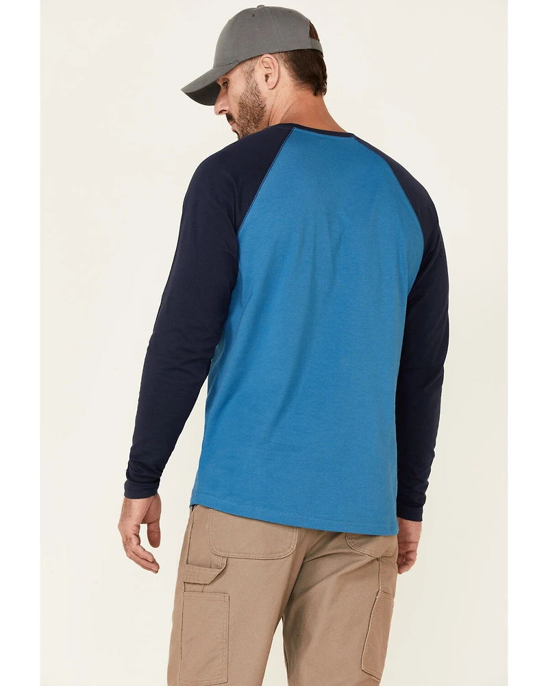 Hawx Men's Original Baseball Crew Long Sleeve Work T-Shirt