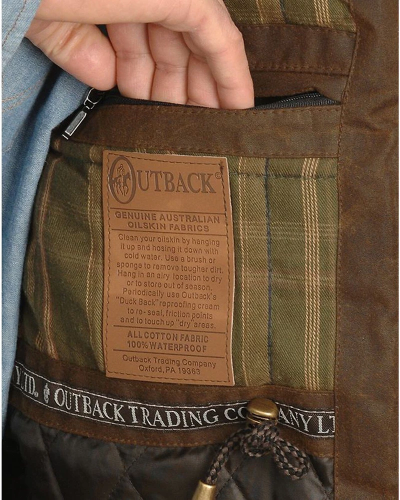 Outback Trading Co Men's Deer Hunter Oilskin Vest