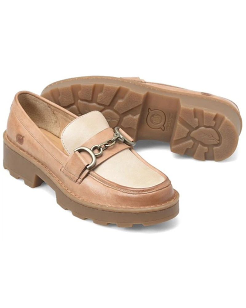 Born Women's Carrera Buckle Penny Loafers