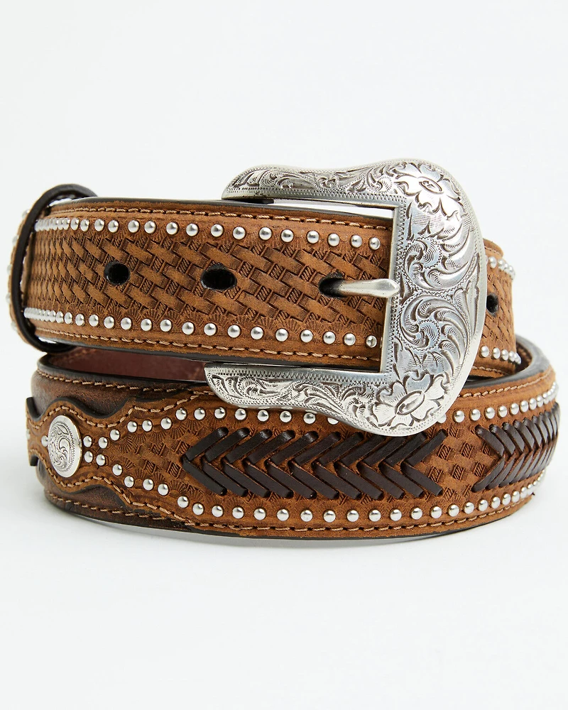 Nocona Men's Ostrich Underlay Western Belt