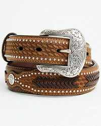 Nocona Men's Ostrich Underlay Western Belt