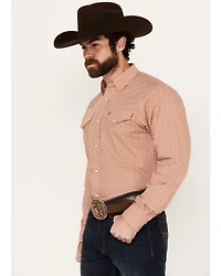 Ariat Men's Easton Geo Print Long Sleeve Pearl Snap Western Shirt