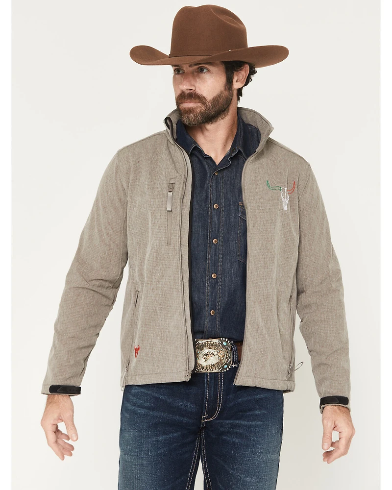 Cowboy Hardware Men's Hecho en Mexico Longhorn Softshell Jacket