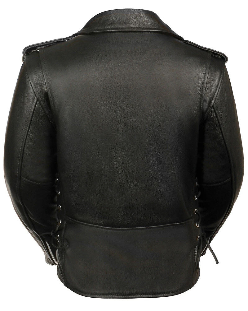 Milwaukee Leather Women's Full Length Side Lace Motorcycle Jacket