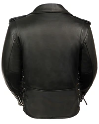 Milwaukee Leather Women's Full Length Side Lace Motorcycle Jacket