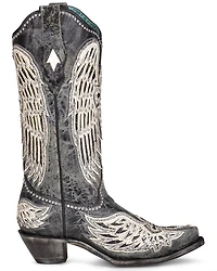 Corral Women's Cross & Wings Overlay Western Boots - Snip Toe