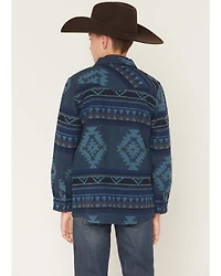 Cody James Boys' Rosewell Southwestern Print Button-Down Flannel Shirt Jacket