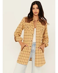 Tasha Polizza Women's Plaid Print Long Sleeve Snap Western Shirt