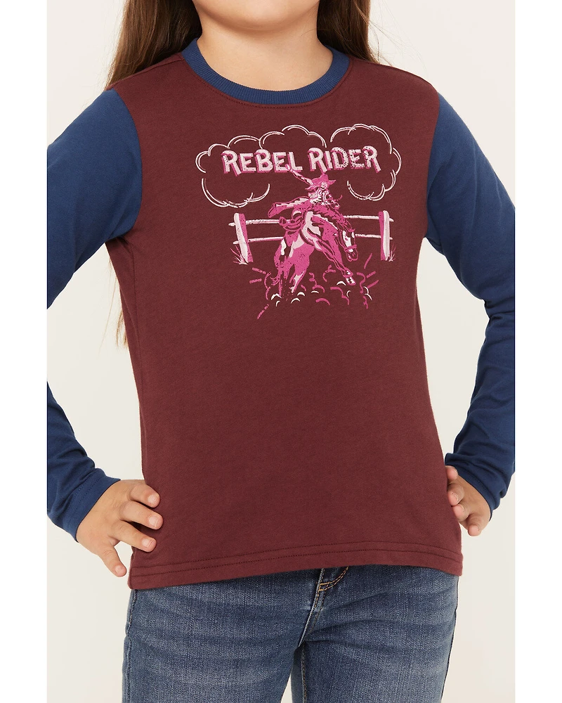 Shyanne Girls' Long Sleeve Rider Graphic Tee