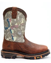 Cody James Men's Camo Decimator Western Work Boots - Soft Toe