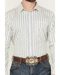 Gibson Trading Co Men's Luau Larry Geo Stripe Long Sleeve Button-Down Stretch Western Shirt