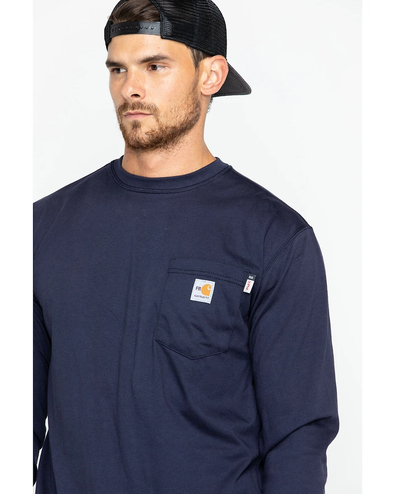 Carhartt Men's FR Solid Long Sleeve Work Shirt - Big & Tall
