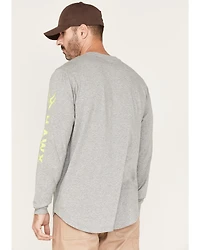 Hawx Men's Solid Logo Graphic Work T-Shirt