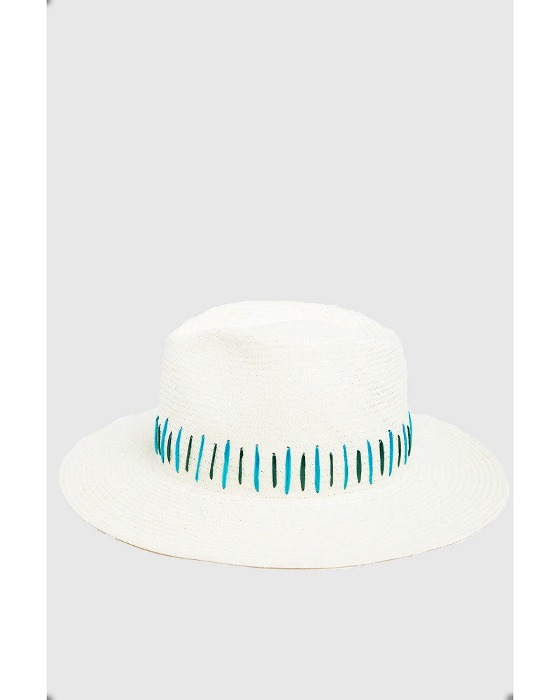 Nikki Beach Women's Raine Straw Fedora