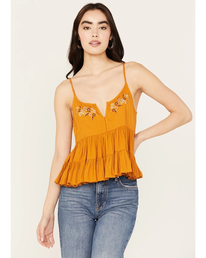 Patrons of Peace Women's Embroidered Bonita Tank Top