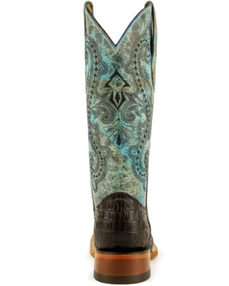 Ferrini Women's Caiman Tail Print Western Boots