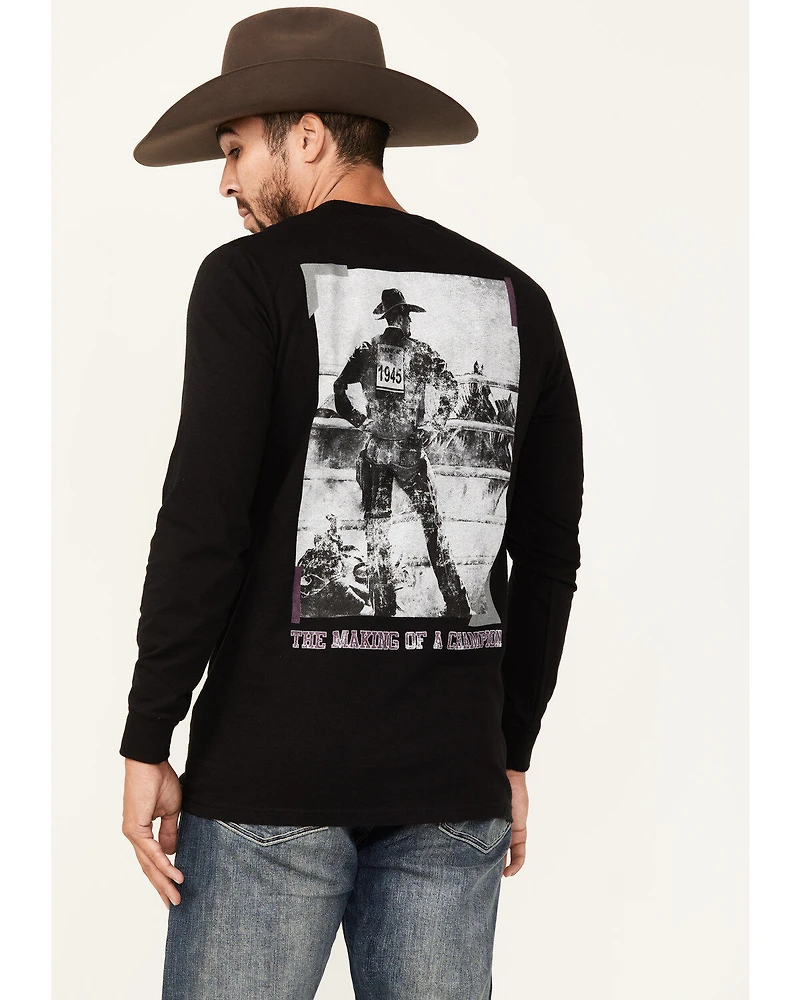 RANK 45® Men's Bucklog Long Sleeve Graphic T-Shirt