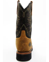 Thorogood Men's 11" Waterproof Square Toe Wellington Work Boots - Steel