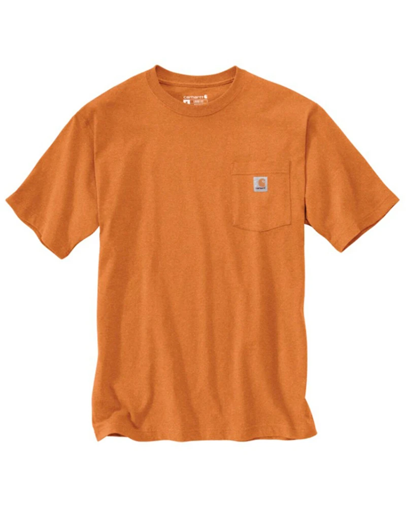 Carhartt Men's Solid Loose Fit Heavyweight Short Sleeve Pocket T-Shirt