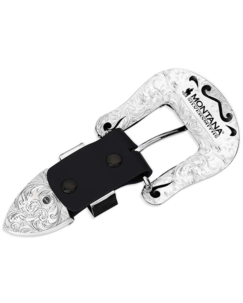 Montana Silversmiths Cowboy Classic 3 Piece Belt Buckle Set