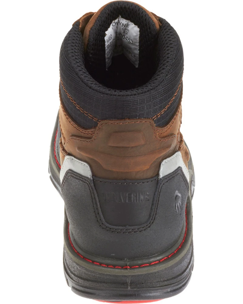 Wolverine Men's Overman Waterproof Carbonmax 6" Work Boots - Round Toe