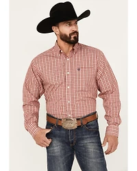 Ariat Men's Kairo Plaid Print Long Sleeve Button-Down Western Shirt