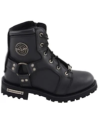 Milwaukee Leather Women's Harness Moto Boots - Soft Toe