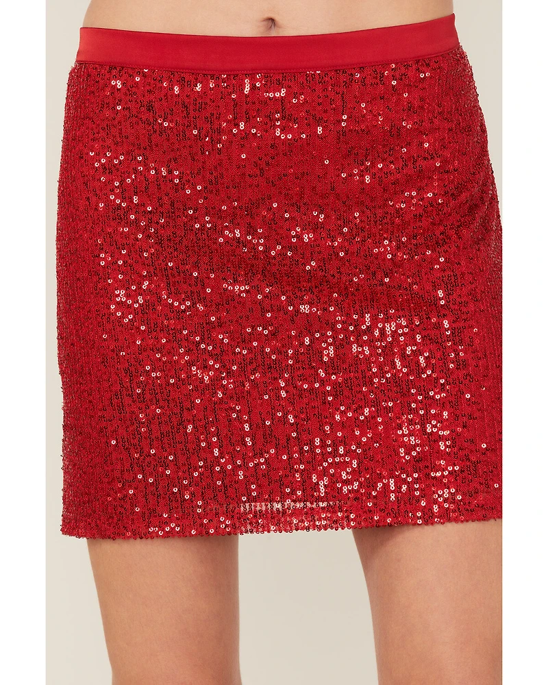 Band of the Free Women's Disco Diva Sequin Skirt