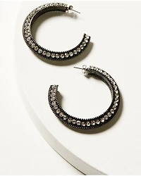 Wonderwest Women's Shimmer Hoop Earrings