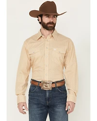 Panhandle Select Men's Geo Print Long Sleeve Snap Western Shirt