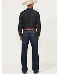 Ariat Men's Dark Wash Hampton Relaxed Bootcut Stretch Denim Jeans