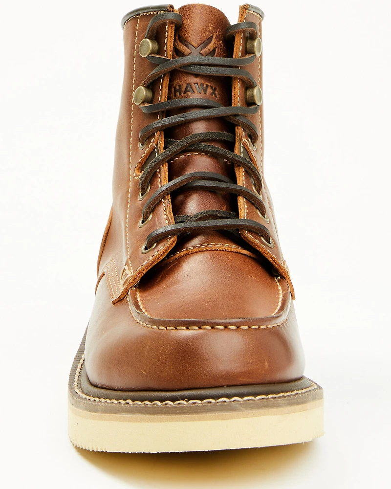 Hawx Men's 6" Lace-Up Moc Work Boots