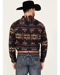 RANK 45® Men's Pablo Southwestern Long Sleeve Button-Down Stretch Western Shirt